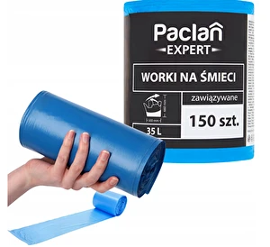 Worki na Śmieci 35l 150 szt PACLAN EXPERT zawiązywane