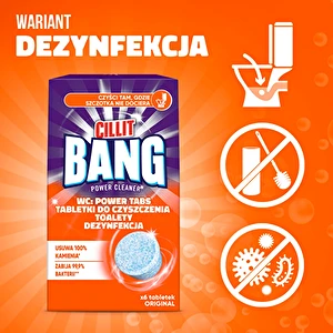 Cillit Bang WC Tabletki do czyszczenia Toalety Dezynfekujące 6 sztuk