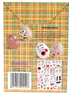 Naklejki na jajka pisanki Wielkanocne NKW-6363 1 opk.