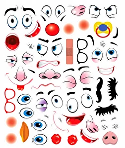 Naklejki na jajka pisanki Wielkanocne NKW-6363 1 opk.