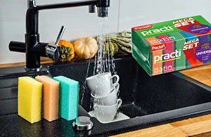Zmywak kuchenny gąbka do naczyń czyścik gąbki PACLAN Mega Set 12 sztuk