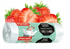 Worki na śmieci łazienkowe Paclan 15L 40 sztuk Białe