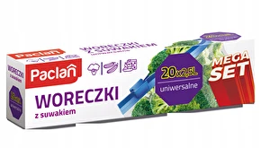 Woreczki strunowe z suwakiem 2,5L x 20 szt Paclan Mega Set do mrożenia