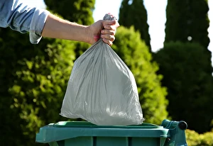 Worki na śmieci 60L 18 szt Mocne Wiązane Paclan Silver Space