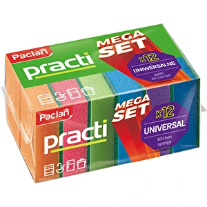 Zmywak kuchenny gąbka do naczyń czyścik gąbki PACLAN Mega Set 12 sztuk