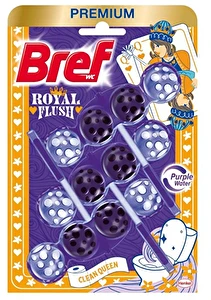 Bref Power Aktiv Color zawieszka kostka do WC Purple Water 3x50g