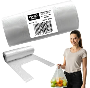 Reklamówki jednorazowe na rolce foliowe Paclan 43x35 cm 8mic 350 sztuk