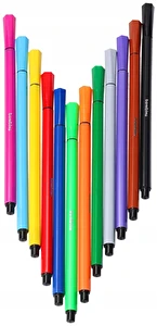 Flamastry Bambino 12 kol w plastikowym etui