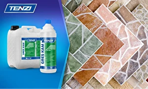 Płyn środek do czyszczenia płytek gresu granitu terakoty Tenzi GresKam 1L