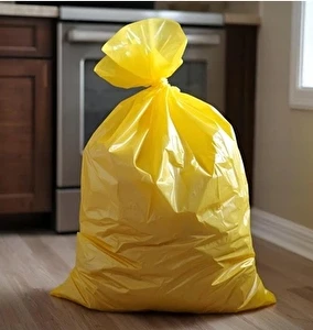 Worki na śmieci 60L 20 szt Paclan Do segregacji plastiku metali Żółte