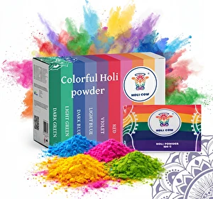 Proszek Holi Kolorowy Spieralny Festiwal Kolorów Pudel Zestaw 10 szt.