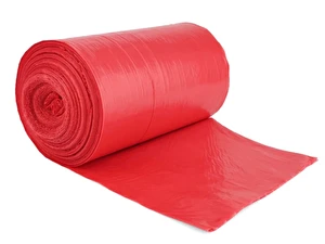 Worki na odpady medyczne LDPE 60L 50 szt czerwone