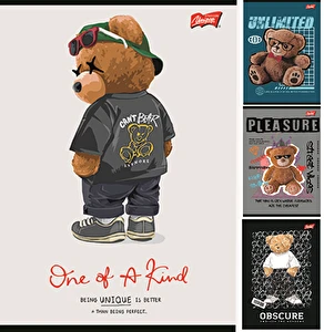 Zeszyt A5 60k kratka UNLIMITED BEAR  Unipap