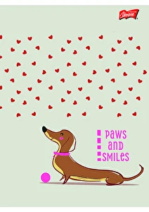 Zeszyt  A5 32k linia 2 kolor Lovely Dachshund Unipap