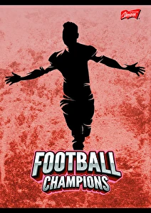 Zeszyt do nauki pisania A4 32k linia 2 kolor Football Champions Unipap