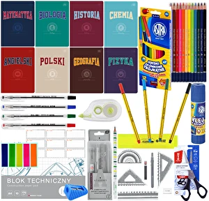 Wyprawka szkolna Klasa 7-8 + Plan lekcji