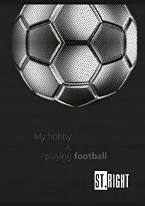 Zeszyt A4 32k kratka ST.RIGHT FOOTBALL ENERGY mix