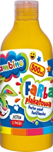 Farba plakatowa szkolna Bambino 500 ml ŻÓŁTA w butelce