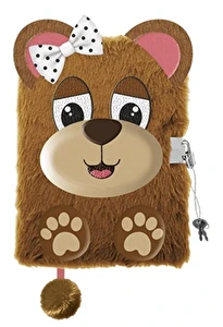 Pamiętnik z kłódką 3D Włochacz A5 96k BEAR