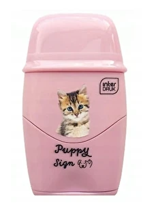 Temperówka gumka Interdruk 2w1 Puppy Sign szkolna gumko temperówka