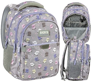 Plecak szkolny 3 kom. BackUp 8 P02 Kotki Kawaii