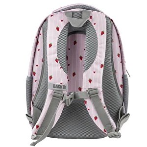 Plecak szkolny 3 kom. BackUp 8 O08 Pink Love Truskawki