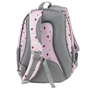 Plecak szkolny 3 kom. BackUp 8 O08 Pink Love Truskawki