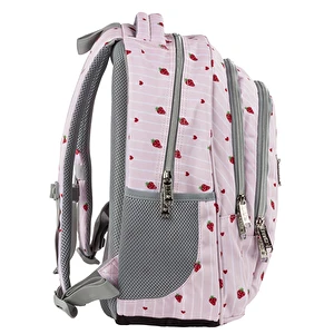 Plecak szkolny 3 kom. BackUp 8 O08 Pink Love Truskawki