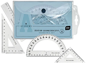 Zestaw geometryczny w etui 4 el. Academy 15cm