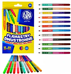 Flamastry Astra 12 szt dwustronne 12 sztuk=24 kolory