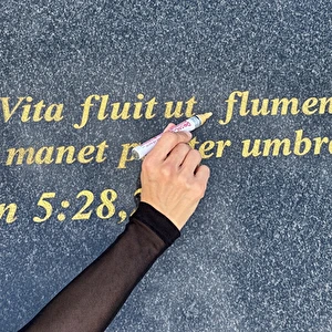 Zestaw do renowacji nagrobków pomników liter ZŁOTY 5 elementów