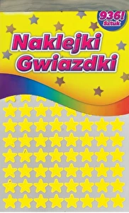 Naklejki Gwiazdki 12mm 936 sztuk Aliga