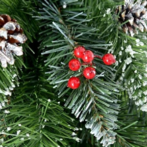 Gałązki Jarzębiny Czerwone Kulki Stroik 6 cm op.22szt