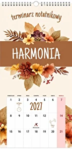 Kalendarz ścienny 2027 notatnikowy Harmonia ArtSezon