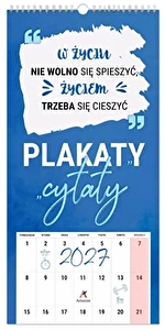 Kalendarz ścienny 2027 notatnikowy Plakaty Cytaty ArtSezon