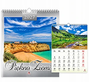 Kalendarz 2027 wieloplanszowy 33x33cm Piękno Ziemi ArtSezon
